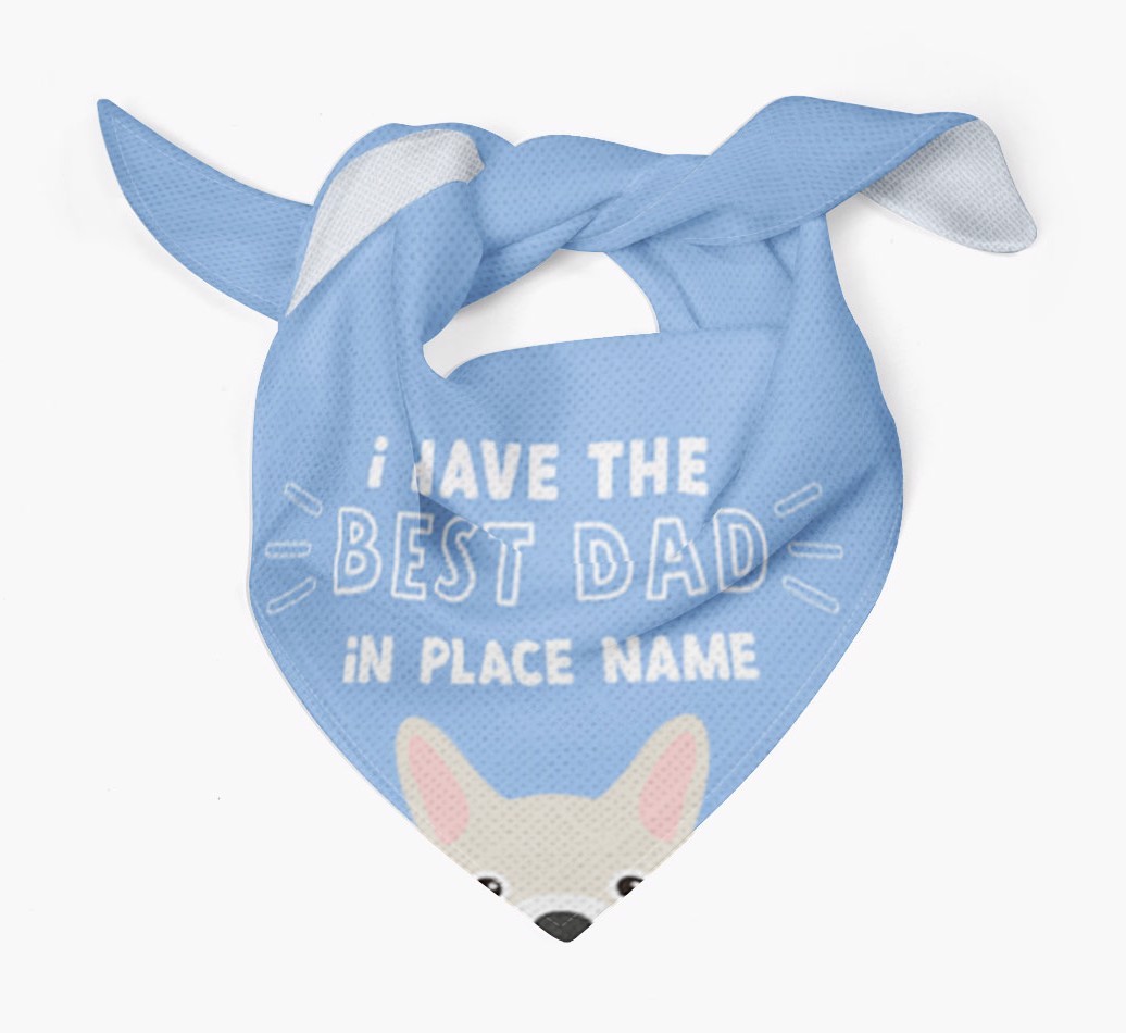 Best Dad In Town: Personalised {breedFullName} Bandana