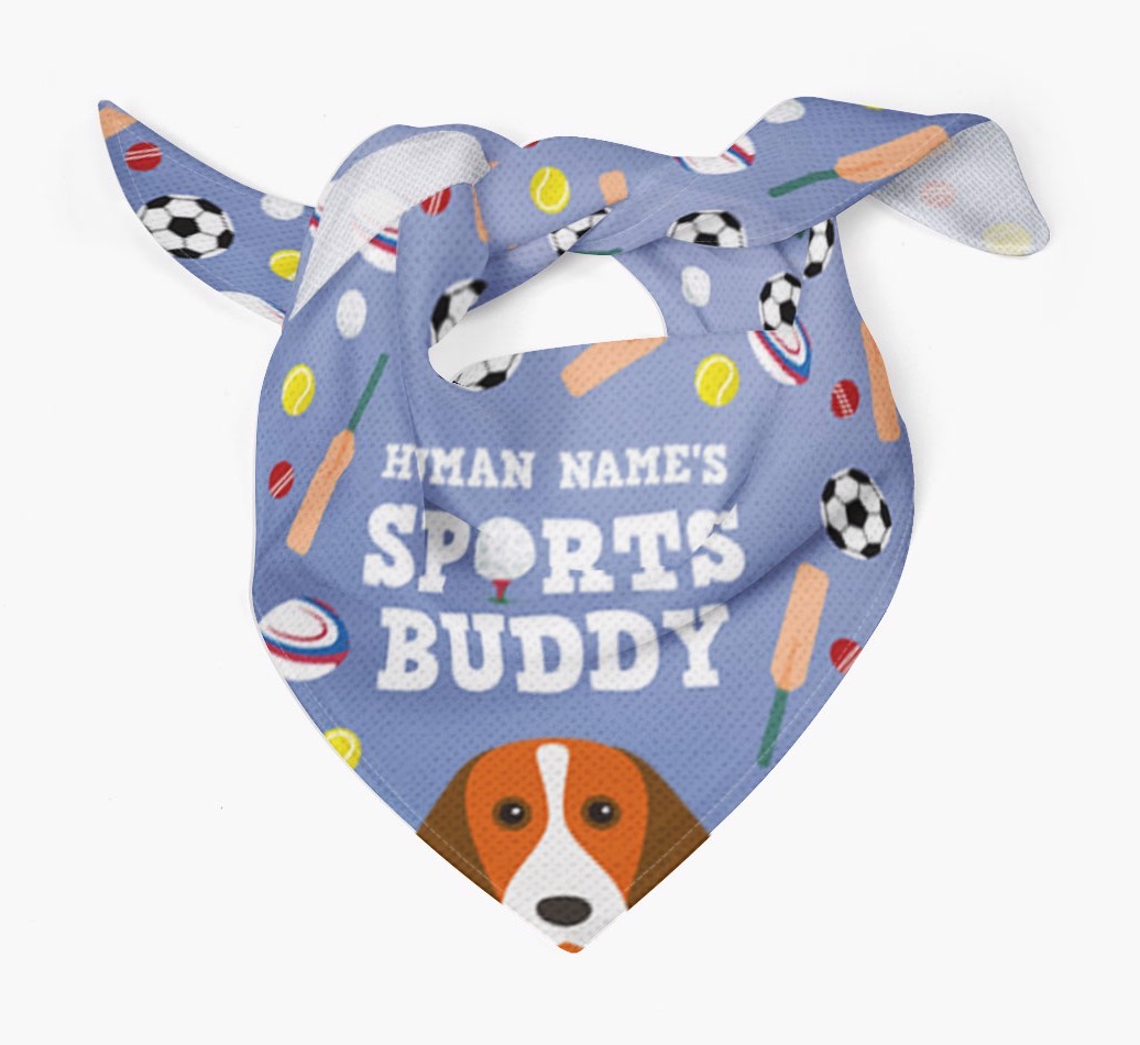Sports Buddy: Personalized {breedFullName} Bandana