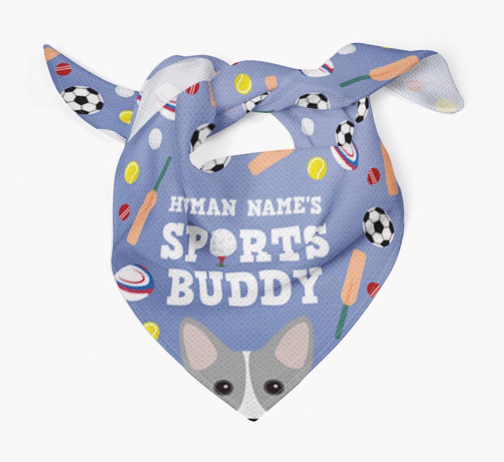 Sports Buddy: Personalized {breedFullName} Bandana