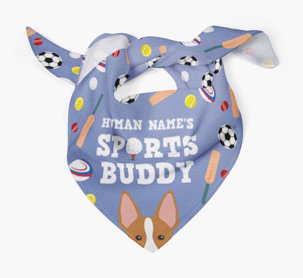 Sports Buddy: Personalized {breedFullName} Bandana