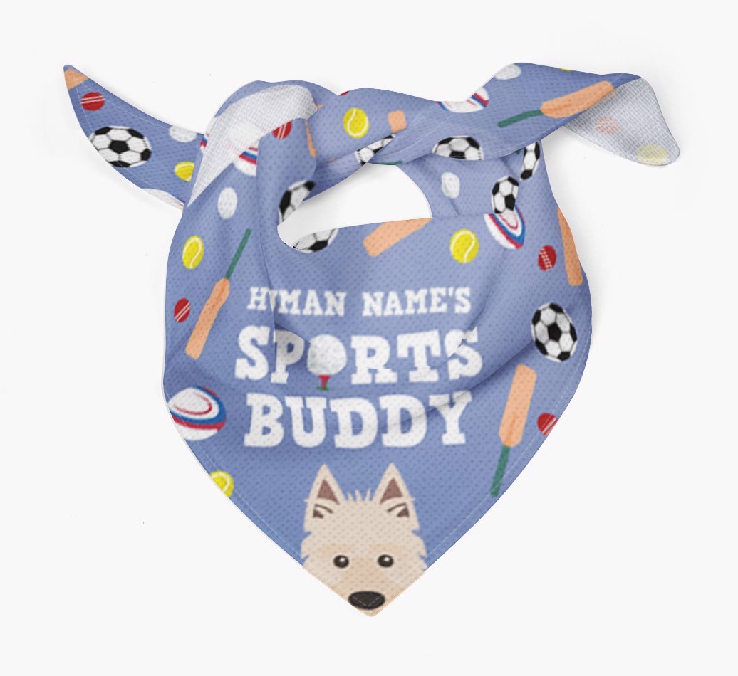 Sports Buddy: Personalized {breedFullName} Bandana