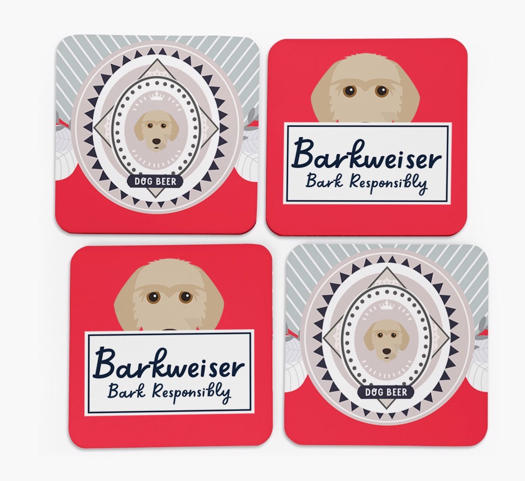 Barkweiser: Personalised {breedFullName} Coasters