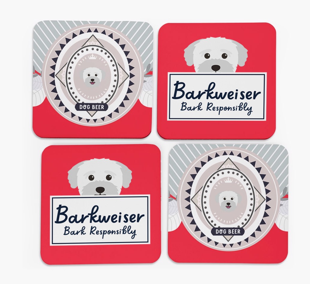 Barkweiser: Personalised {breedFullName} Coasters