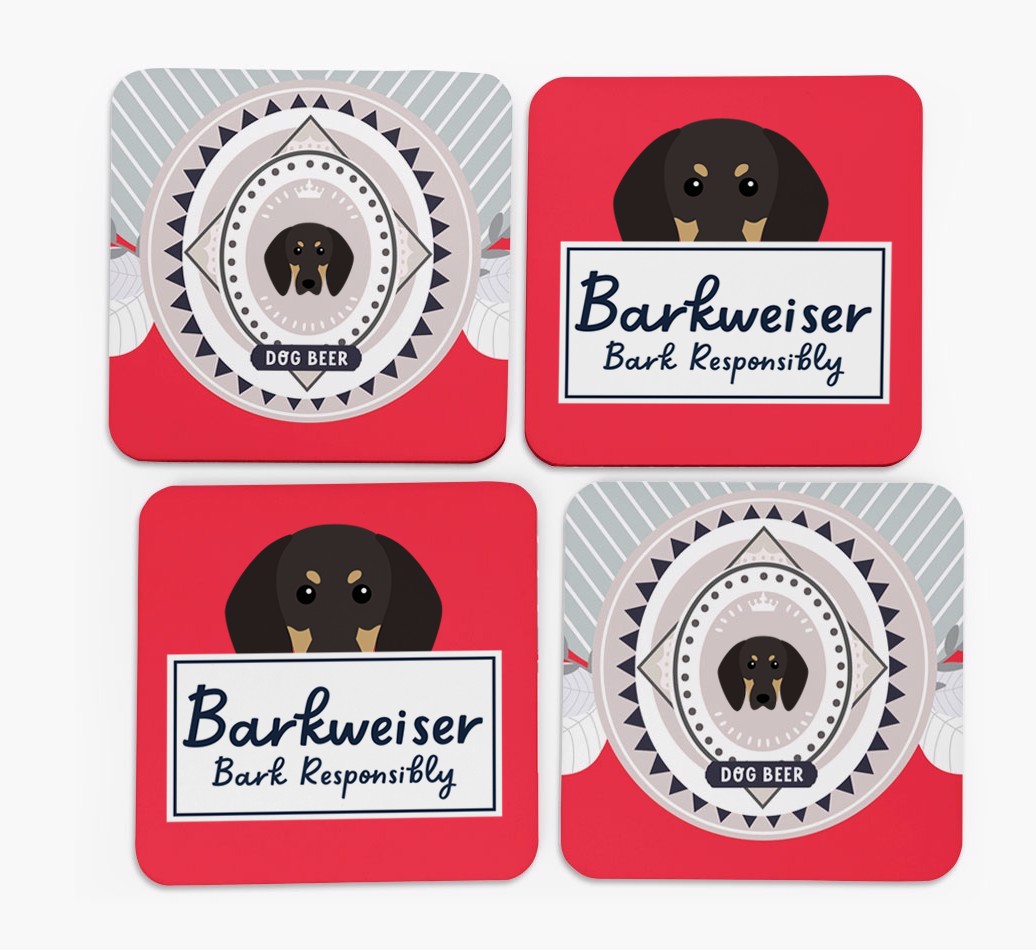 Barkweiser: Personalised {breedFullName} Coasters