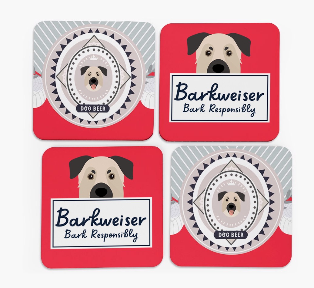 Barkweiser: Personalised {breedFullName} Coasters