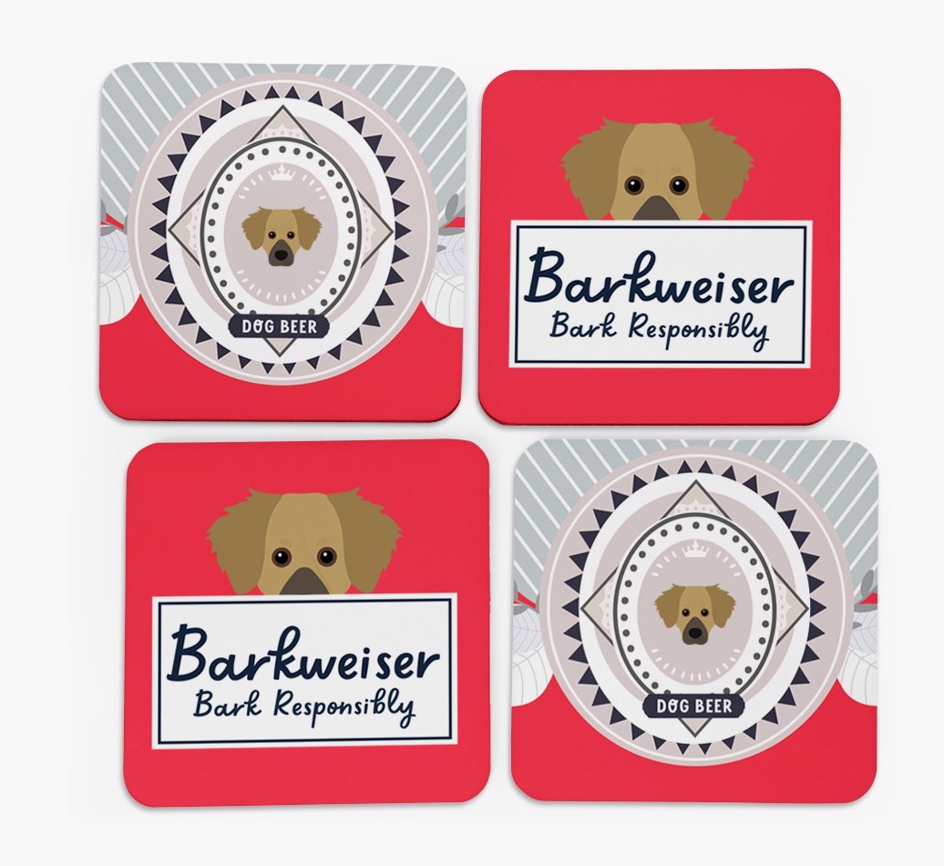 Barkweiser: Personalised {breedFullName} Coasters