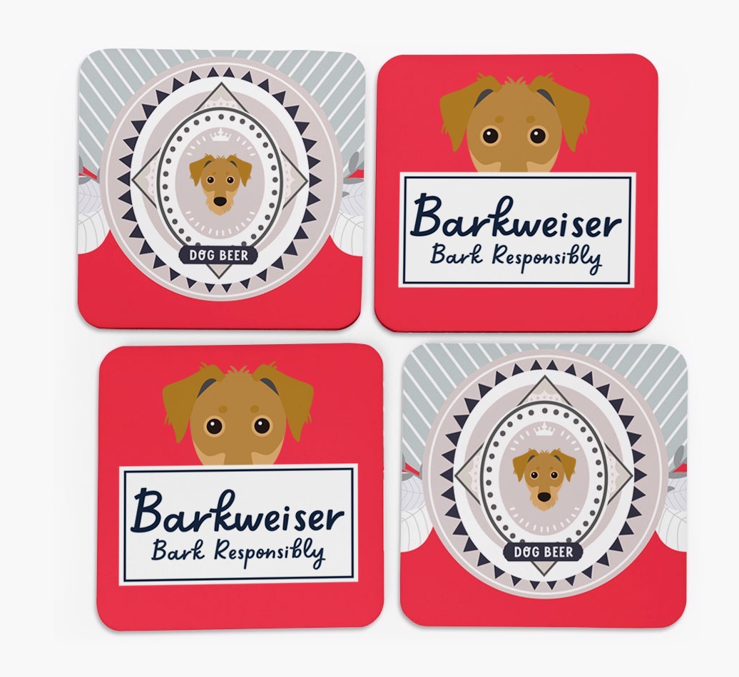 Barkweiser: Personalised {breedFullName} Coasters