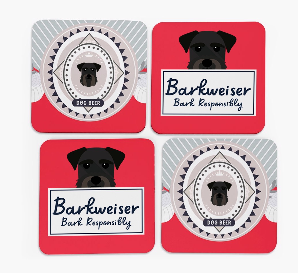Barkweiser: Personalised {breedFullName} Coasters
