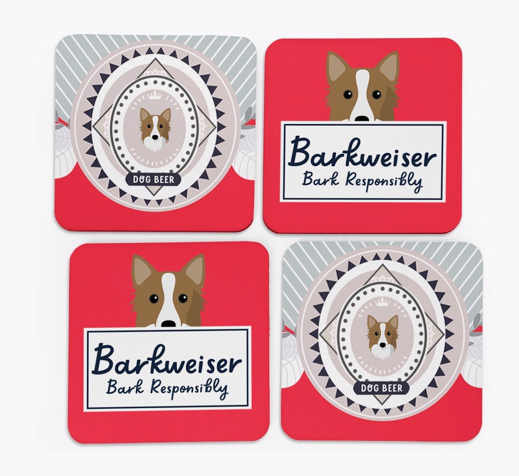 Barkweiser: Personalised {breedFullName} Coasters