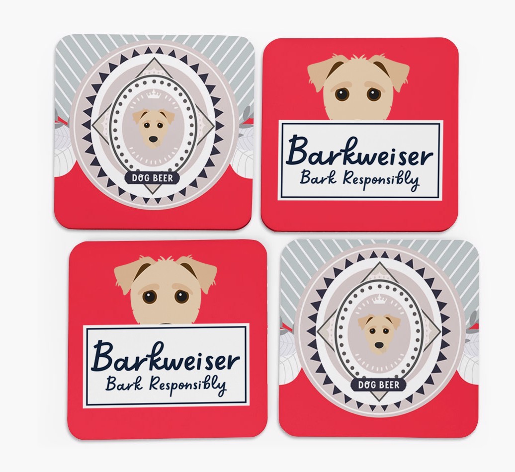 Barkweiser: Personalised {breedFullName} Coasters