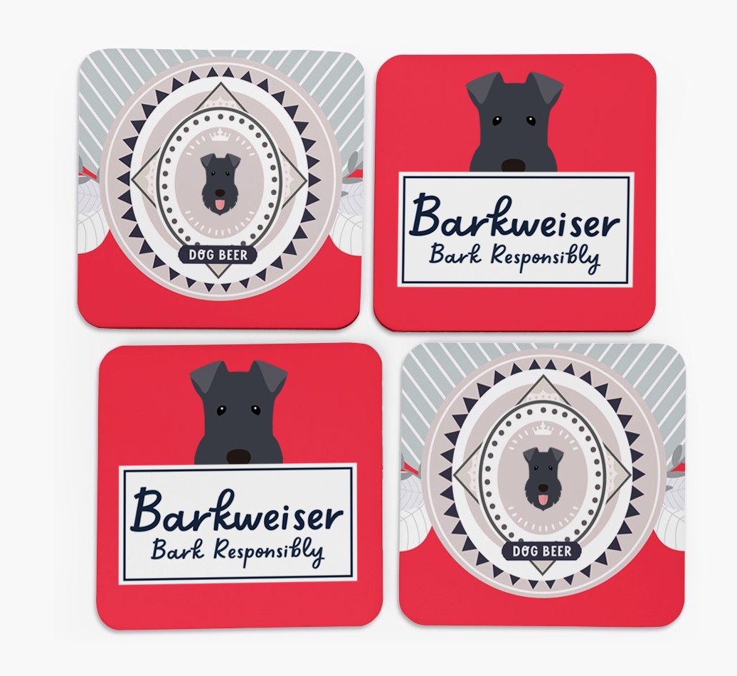 Barkweiser: Personalised {breedFullName} Coasters