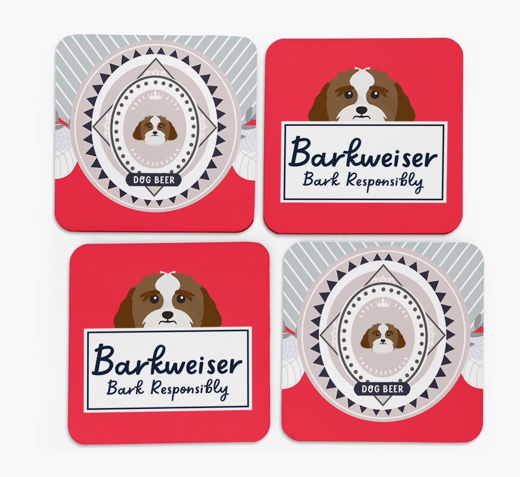 Barkweiser: Personalised {breedFullName} Coasters
