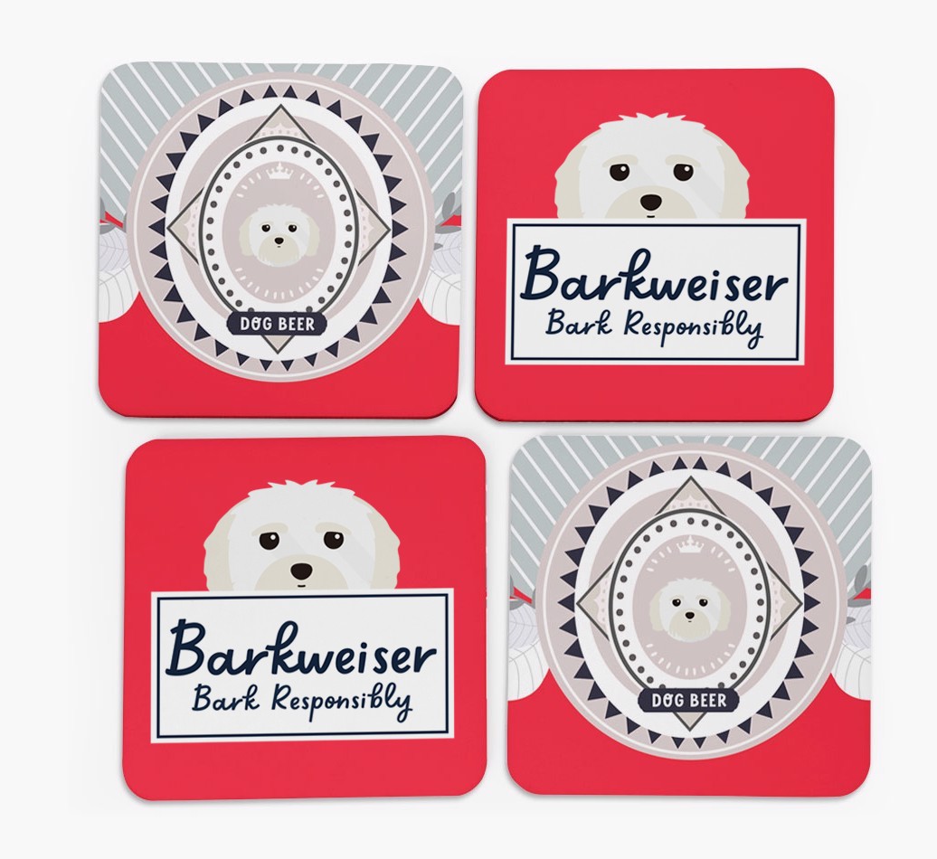 Barkweiser: Personalised {breedFullName} Coasters