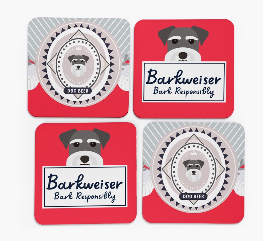 Barkweiser: Personalized {breedFullName} Coasters