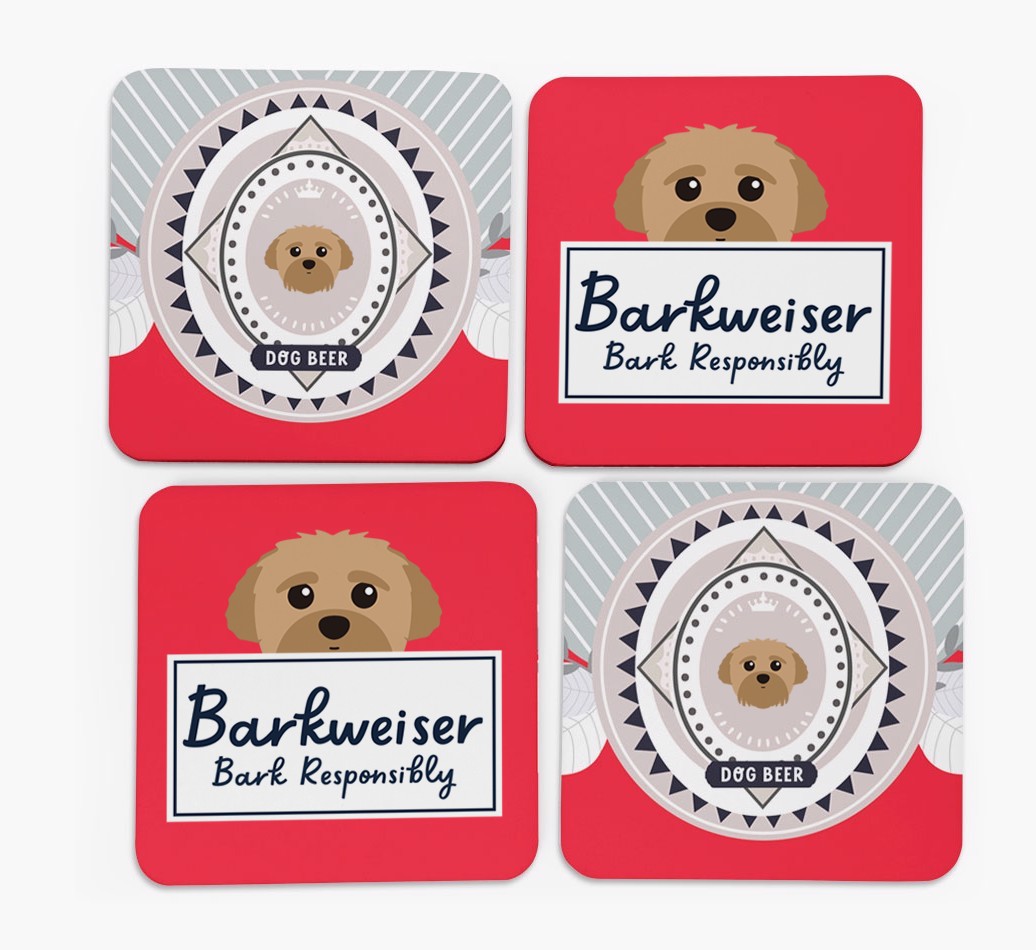 Barkweiser: Personalised {breedFullName} Coasters
