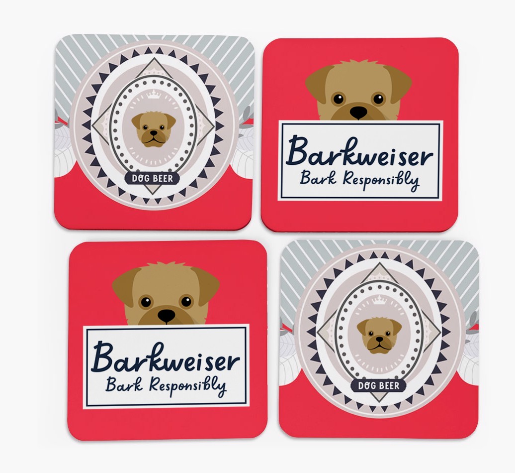 Barkweiser: Personalised {breedFullName} Coasters