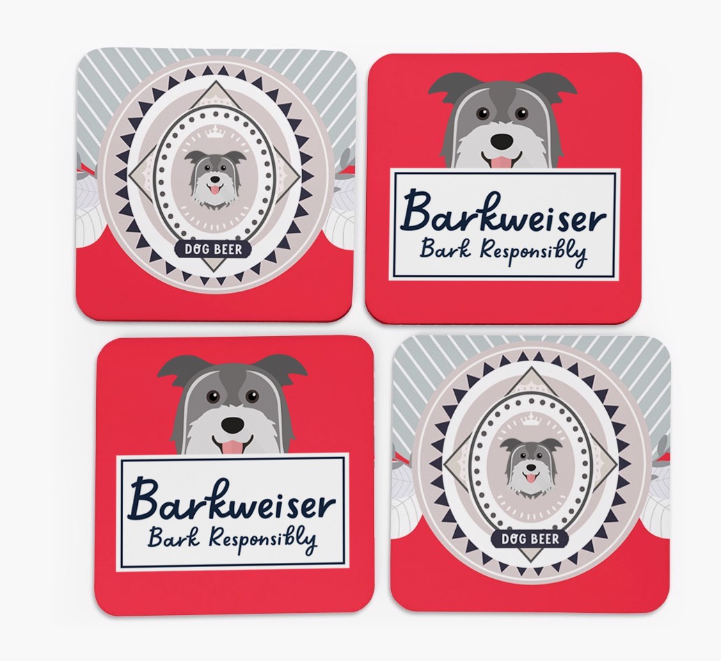 Barkweiser: Personalised {breedFullName} Coasters