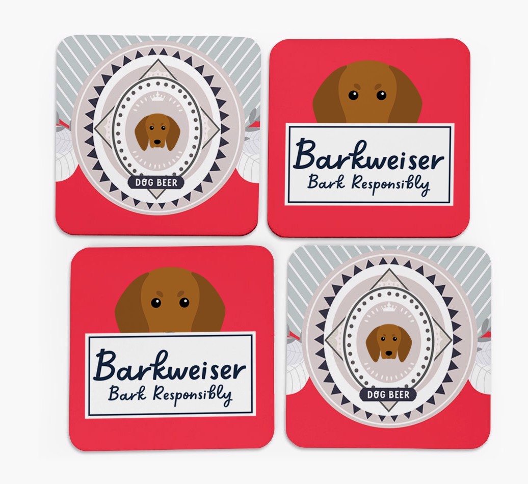 Barkweiser: Personalised {breedFullName} Coasters