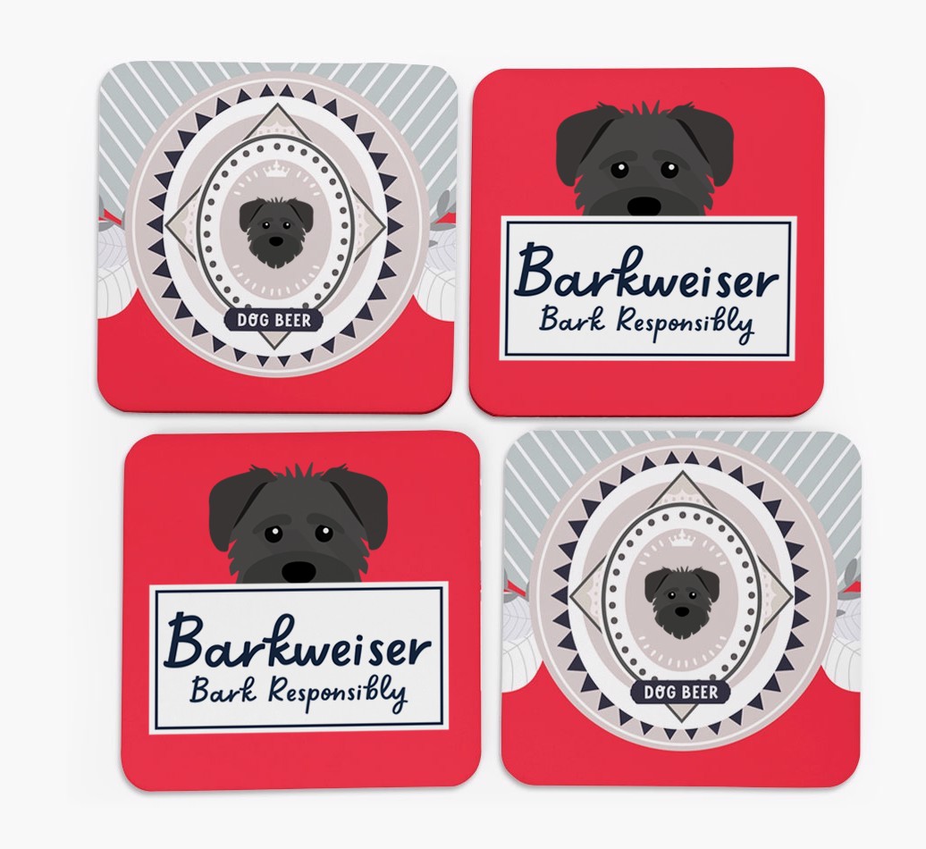 Barkweiser: Personalised {breedFullName} Coasters