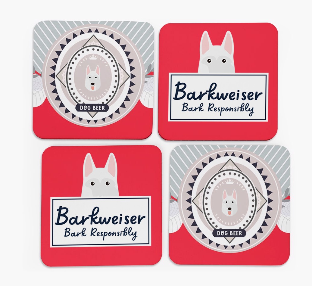 Barkweiser: Personalised {breedFullName} Coasters