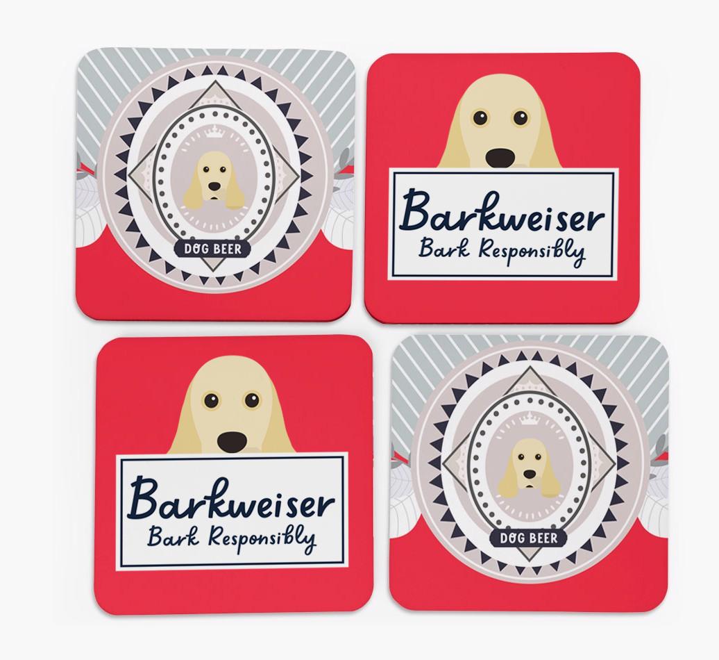 Barkweiser: Personalized {breedFullName} Coasters