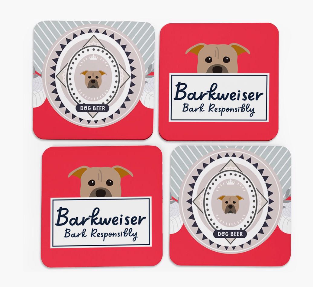 Barkweiser: Personalized {breedFullName} Coasters