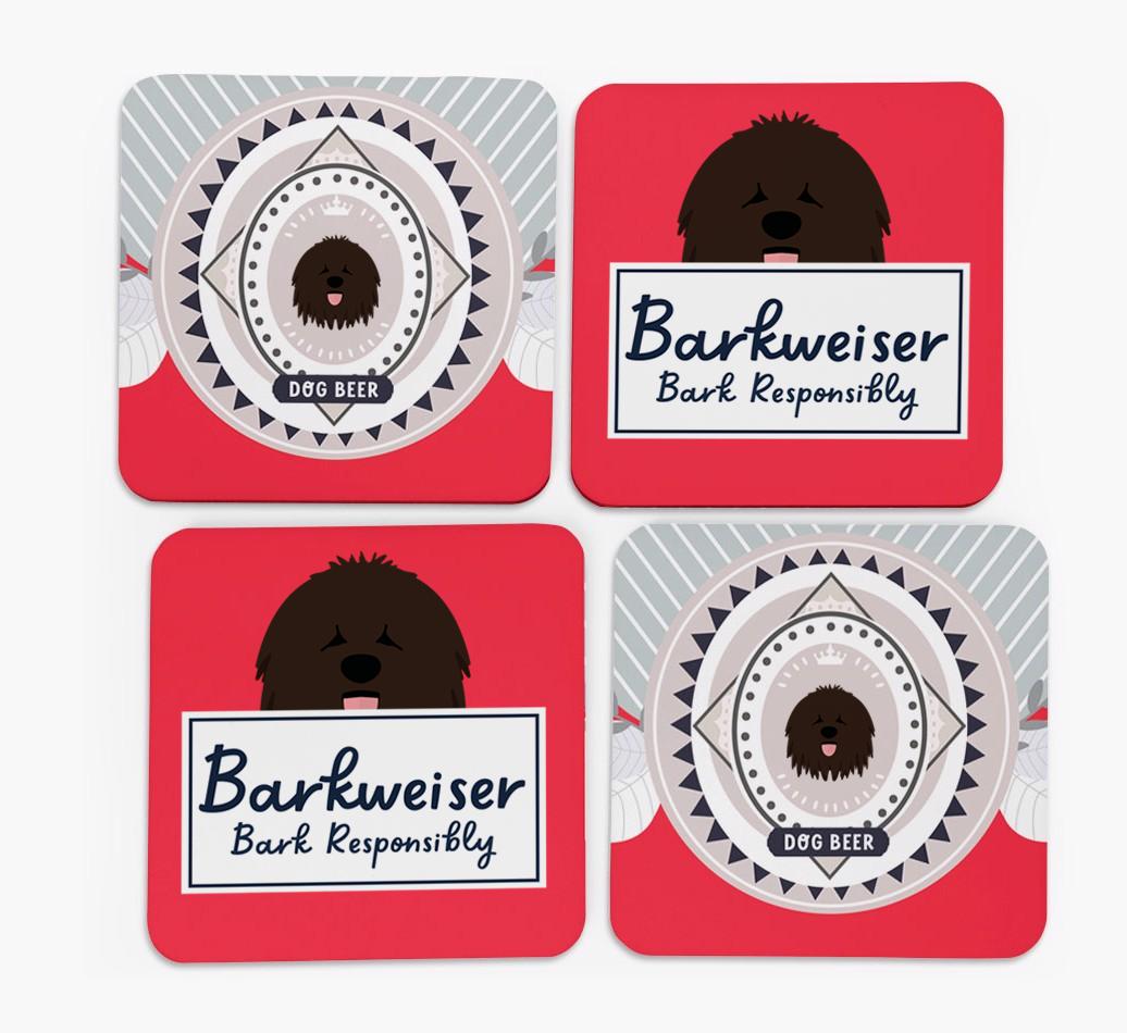 Barkweiser: Personalized {breedFullName} Coasters