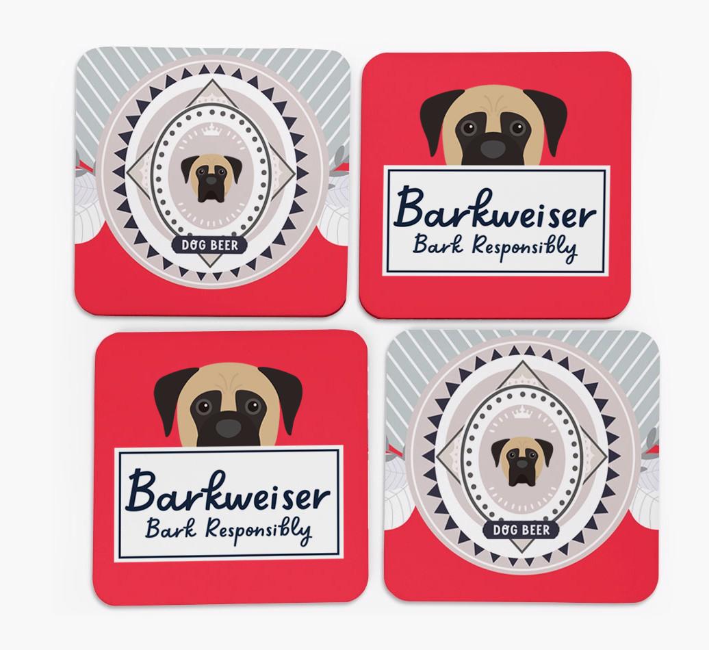 Barkweiser: Personalized {breedFullName} Coasters