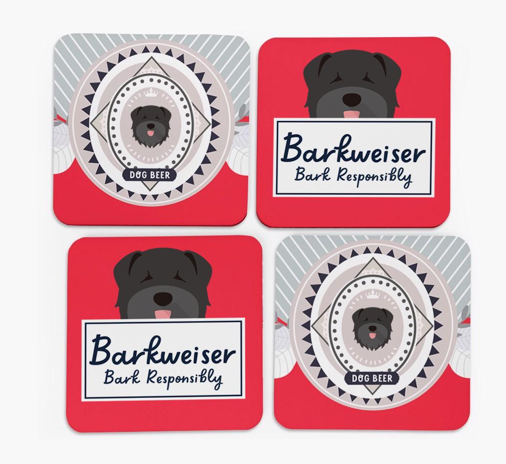 Barkweiser: Personalized {breedFullName} Coasters