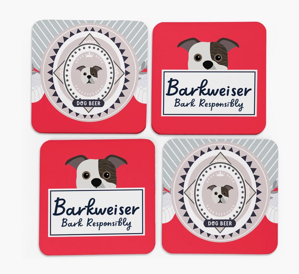 Barkweiser: Personalized {breedFullName} Coasters