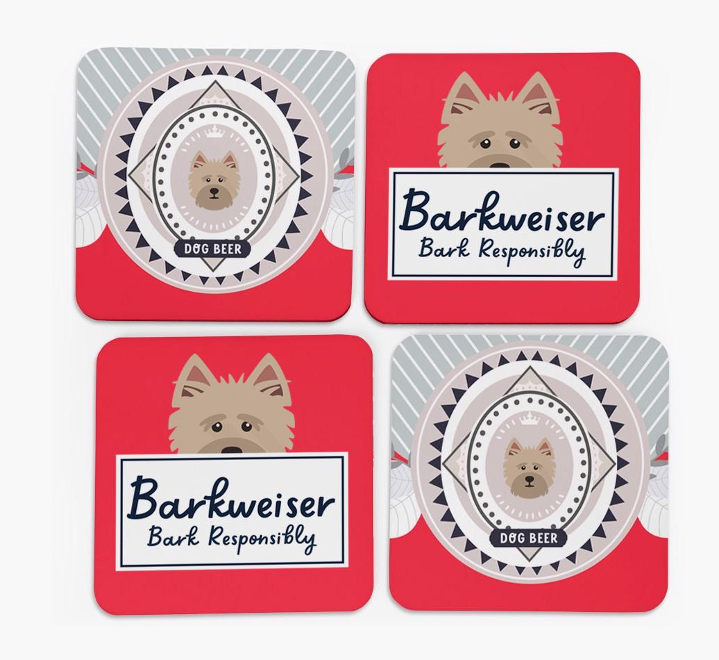 Barkweiser: Personalized {breedFullName} Coasters