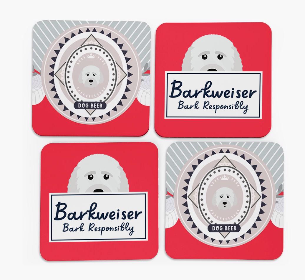 Barkweiser: Personalized {breedFullName} Coasters