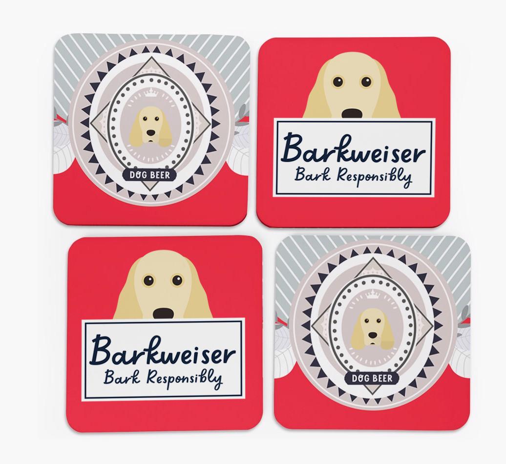 Barkweiser: Personalized {breedFullName} Coasters