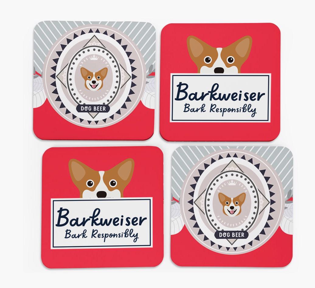 Barkweiser: Personalized {breedFullName} Coasters