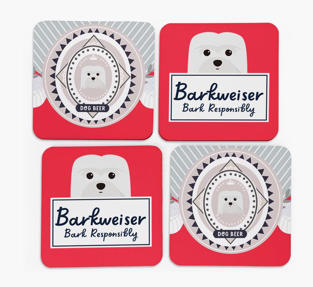 Barkweiser: Personalized {breedFullName} Coasters