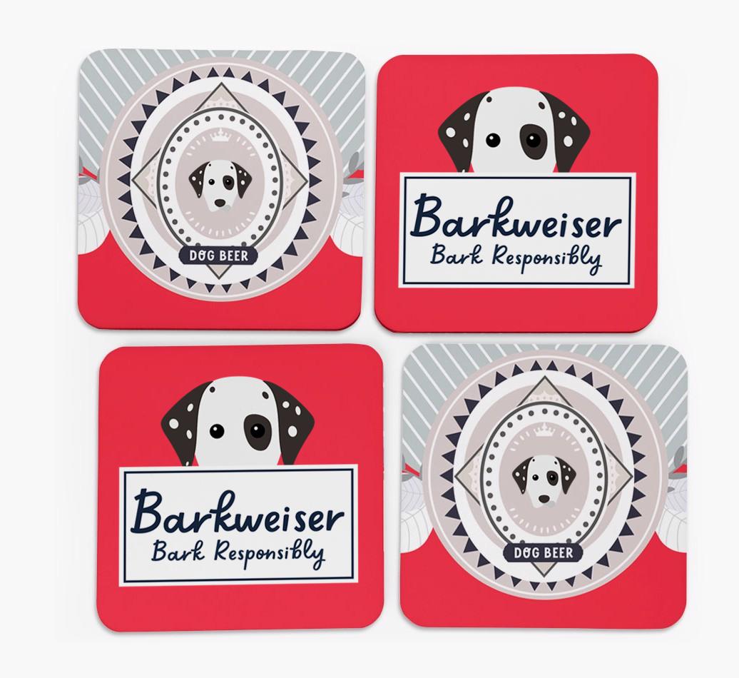 Barkweiser: Personalized {breedFullName} Coasters