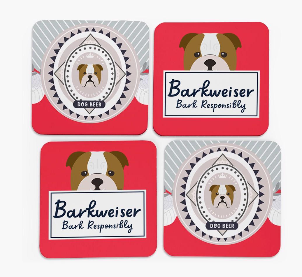 Barkweiser: Personalized {breedFullName} Coasters