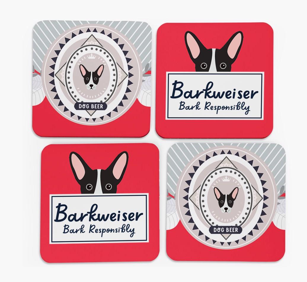 Barkweiser: Personalized {breedFullName} Coasters