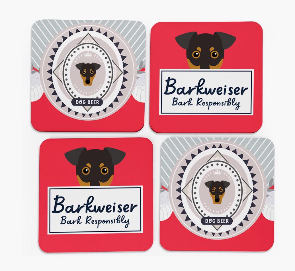 Barkweiser: Personalized {breedFullName} Coasters