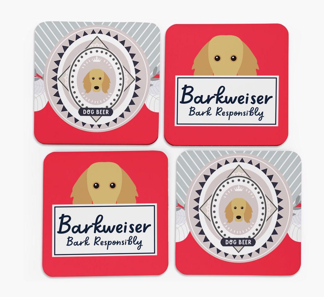 Barkweiser: Personalized {breedFullName} Coasters