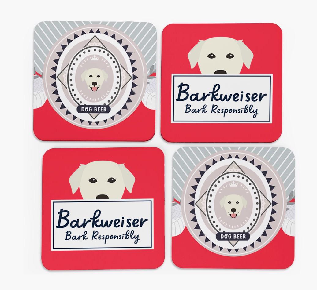 Barkweiser: Personalized {breedFullName} Coasters