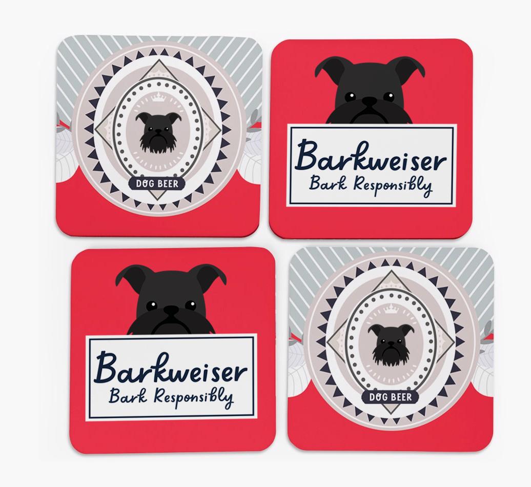 Barkweiser: Personalized {breedFullName} Coasters