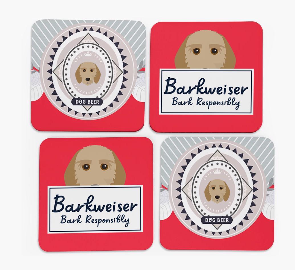 Barkweiser: Personalized {breedFullName} Coasters