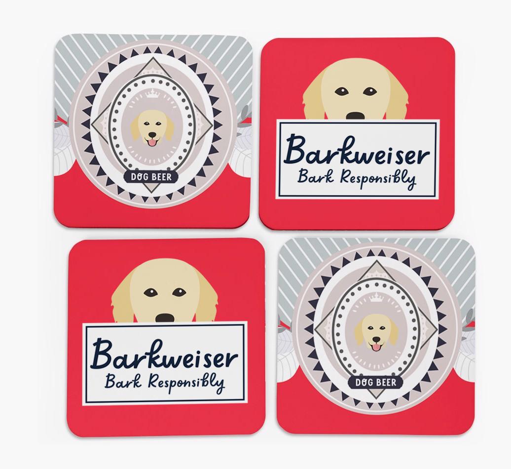 Barkweiser: Personalized {breedFullName} Coasters