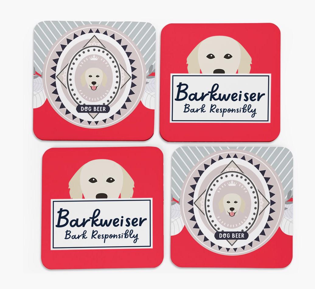 Barkweiser: Personalized {breedFullName} Coasters