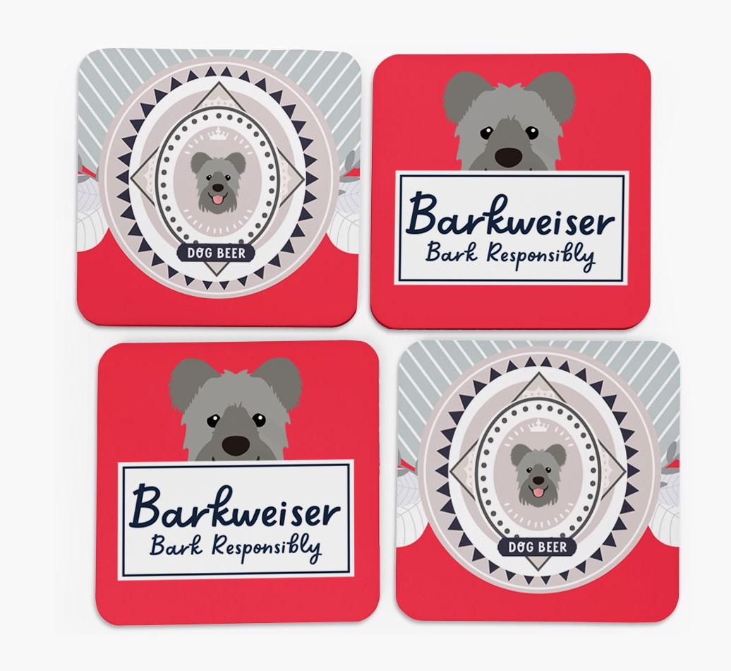 Barkweiser: Personalized {breedFullName} Coasters