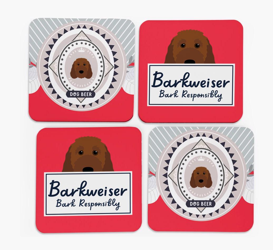 Barkweiser: Personalized {breedFullName} Coasters