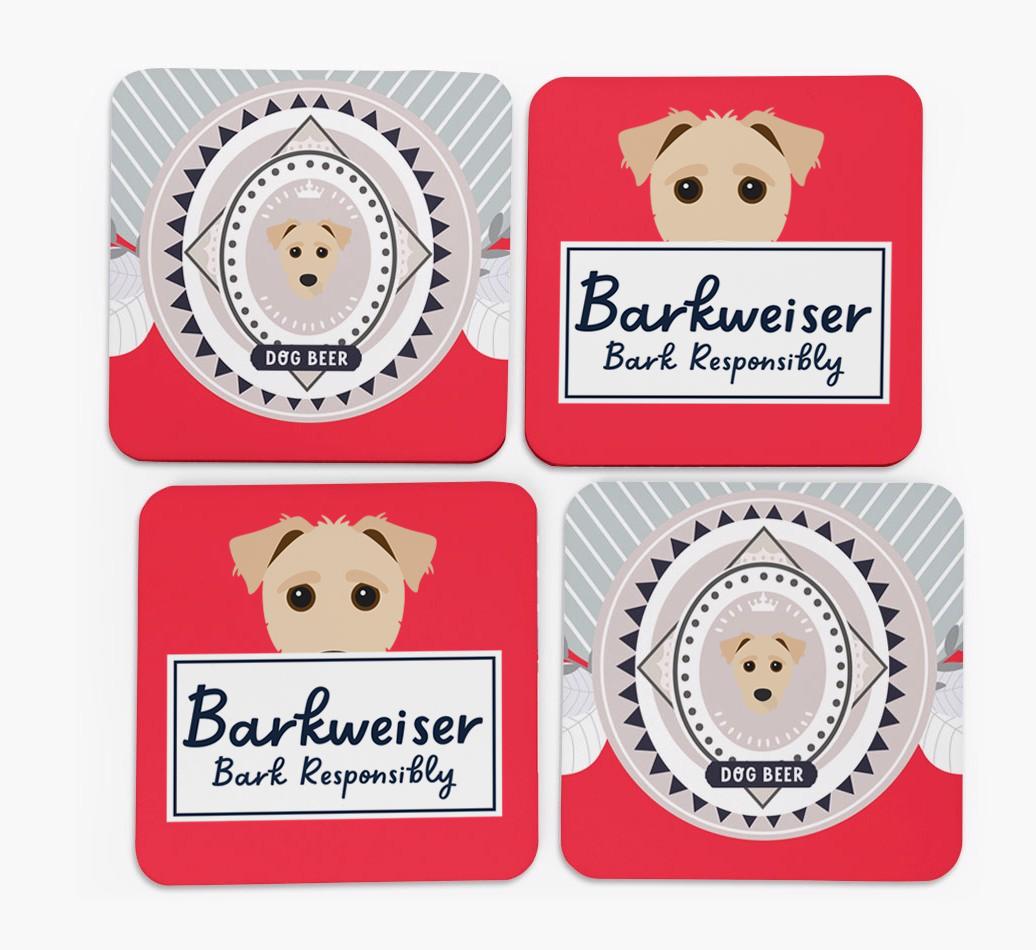 Barkweiser: Personalized {breedFullName} Coasters