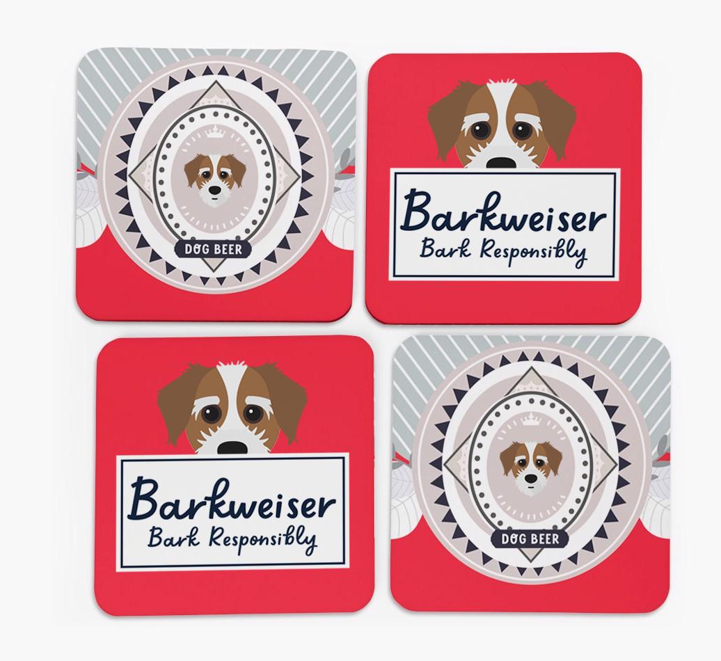 Barkweiser: Personalized {breedFullName} Coasters