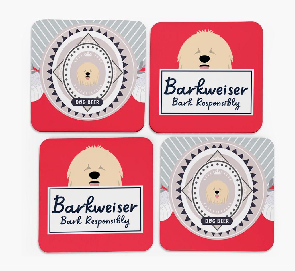 Barkweiser: Personalized {breedFullName} Coasters